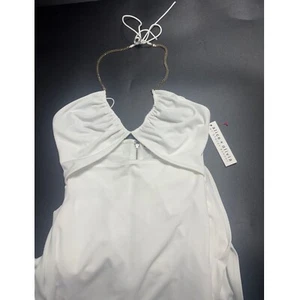 Alice + Olivia Neu mit Etikett Sariya Cut-Out Interlock Strick Maxi-Kleid cremefarben Gr. 2 350 $ - Bild 1 von 14