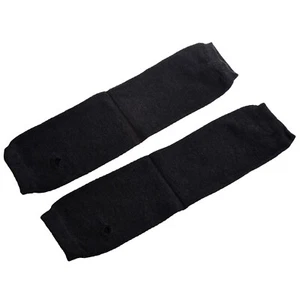 Dame Dunkelgrau nahtlose elastische Daumenloch Handgelenkwaermer Handschuhe Z1X4 - Picture 1 of 4