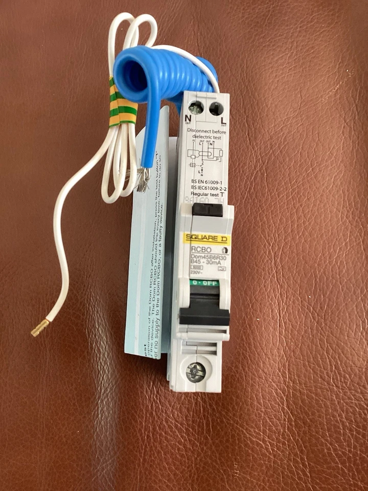 Square d 45amp Curve RCBO , Type B , New . - Image 1 of 1
