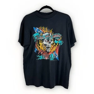 Camiseta Vintage 1991 Emblema 3D Grande Easyriders Revista de Tatuajes Calavera Rara - Imagen 1 de 8