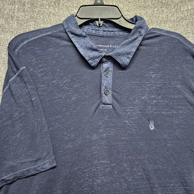 John Varvatos Star USA Men's XXL Lightweight Thin Vented Polo Shirt Stretch - Image 1 of 4