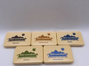 Lote de almohadillas de tinta de fieltro elevado Adirondack Espresso Denim Lechuga Caramelo Lavado a la piedra - Imagen 1 de 12