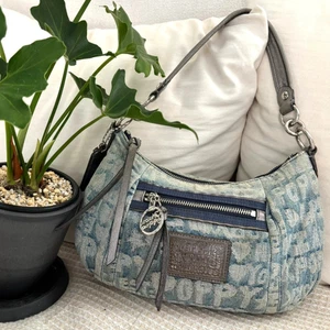 Coach Poppy Denim Handtasche Schultertasche 2way 16986 - Bild 1 von 24