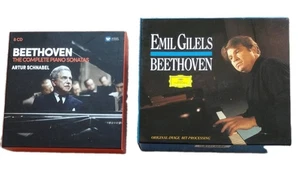 BEETHOVEN PIANO SONATAS EMIL GILELS DG 453221-2 & ARTUR SCHNABEL WARNER 01902959 - Picture 1 of 8