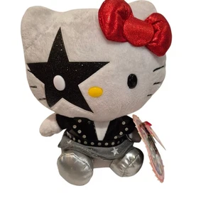 Ty Beanie Hello Kitty Starchild (paul Stanley) FM The Rock Band Kiss plush New - Picture 1 of 4