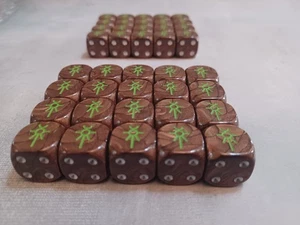 NECRONS DICE x 40 * 2023 40K WARHAMMER GAMES-WORKSHOP 40,000 D6 USED *US SELLER* - Picture 1 of 6