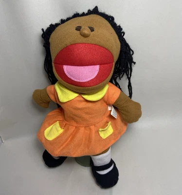 Oriental Trading Co Hand Puppet  Happy Kids  African American Girl Puppet - Image 1 of 4