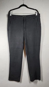 Kut From The Kloth Reese Pants Womens 14 Black High Rise Trouser Straight Leg - Picture 1 of 13