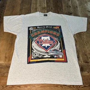 Vintage 1993 MLB World Series Philadelphia Phillies T-Shirt The Vet Men's Large - Picture 1 of 7