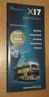Stagecoach Gold route X17 Barnsley - Matlock timetable leaflet 3 Sep 2018 issue