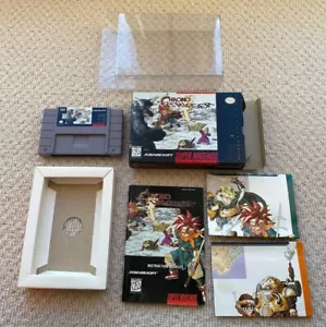 Chrono Trigger SNES Super Nintendo + Box + Instructions + Maps *VERY RARE* - Picture 1 of 21