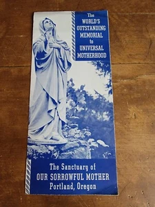 Sanctuary of Our Sorrowful Mother, Portland Oregon VINTAGE 1930s Travel Brochure - Imagen 1 de 4