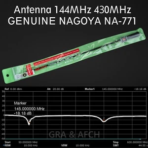 Antena 144MHz 430MHz NAGOYA NA-771 Doble Banda SMA Hembra 10W Baofeng UV5R UV-82 - Imagen 1 de 5