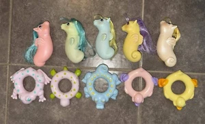 1984 Hasbro my little pony g1 sea pony Lot 5 Ponies and 5 Floats - Picture 1 of 5
