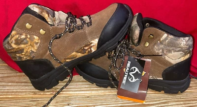Herman Survivors realtree Camo Waterproof Ankle Lace Up Hunting Boots 8w Men - Image 1 of 4
