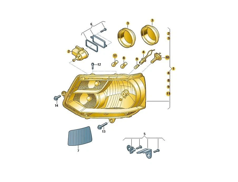 Volkswagen 7E1941015T