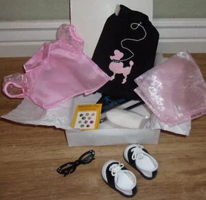 NEW American Girl PLEASANT COMPANY Poodle Skirt Halloween Costume Outfit NIB - Picture 1 of 3