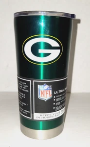Green Bay Packers NFL 20 oz Green Travel Tumbler - Picture 1 of 4