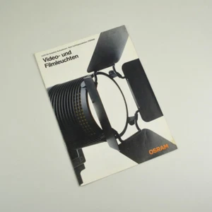 Osram Video and Film Lights - Old Brochure - Prospectus - Catalog - 1985 - Picture 1 of 4