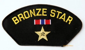 BRONZE STAR HAT PATCH US ARMY MARINES NAVY AIR FORCE USCG PIN UP MEDAL RIBBON - Picture 1 of 6