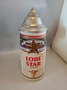 Lone Star Beer Stein 1991 with lid. Ltd. Ed. #0031 by Brewhaus Gift Shop, U.S.A. - Picture 1 of 5