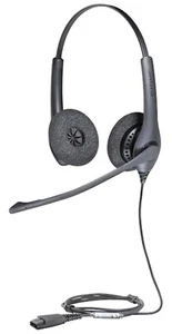 Jabra Biz 1500 Duo QD Noise Canceling Wired Black Headset HSC023 Work - Picture 1 of 4