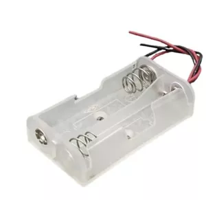 2x 2xAA Battery Holder Box Case With Switch 3x1.5V 4.5V Clear Transparent - Picture 1 of 1