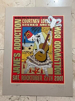 Jane's Addiction Hollywood Bowl Halloween Original Concert Poster Chuck Sperry - Image 1 of 4