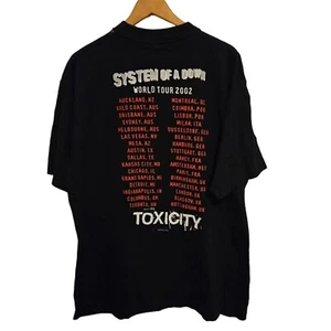 AUTHENTIC ORIGINAL Vintage 2001 System Of A Down Toxicity Tour T Shirt XL - Picture 1 of 8