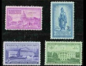US Scott#: 989-992 - 4x3c - National Capitol Sesquicentennial Issue - Picture 1 of 1