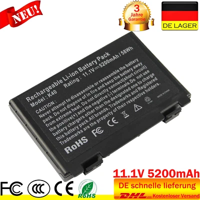 A32-F82 AKKU für ASUS A32-F52 L0690L6 K50IN K70IC K70IO X5DIJ-SX039c K40 K50 DEU - Bild 1 von 4