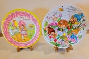 Vintage AG 80’s 12 Bonnet Girl/15 Herself the Elf Birthday Party Plates 7¼”  - Picture 1 of 10