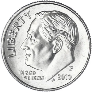 2010 P Roosevelt Dime Gem BU US Coin - Picture 1 of 6