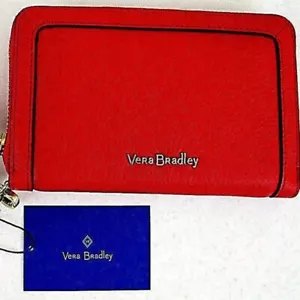 Cartera Muñequera de Cuero Vera Bradley Canyon Sunset Grab & Go Naranja + Cubierta Antipolvo - Imagen 1 de 9