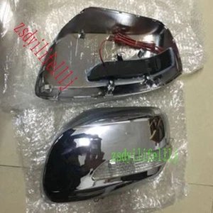 2x For Toyota Prado 2010-2023 Front LH RH Rearview Mirror ABS Silvery LED CoverS - Imagen 1 de 1