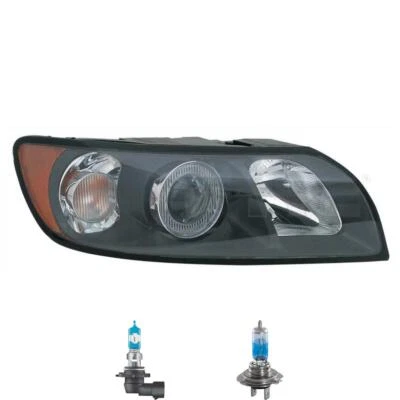 Scheinwerfer links Schwarz inkl. Premium Lampen für Volvo V50 MW mit LWR Motor - Bild 1 von 4