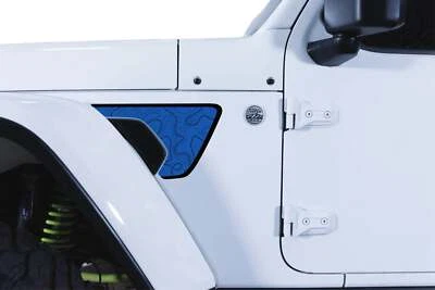 Adesivos de vinil para ventilação Jeep JL Wrangler JT Gladiator 2018-2024 linhas TOPO - Imagem 1 de 4