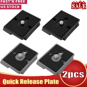 Confezione 2 Piastre QR Sgancio Rapido Per Treppiede Fotocamera 200PL-14 Compatibile Manfrotto - Foto 1 di 8