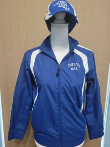 EUC customized JESSICA USA windbreaker and cap size M Youth fits 10-14 year old  - Picture 1 of 7