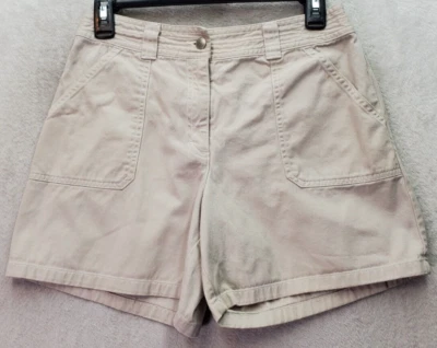 Talbots Chino Shorts Girls Size 16 Tan Solid 100% Cotton Slash Pocket Flat Front - Image 1 of 4