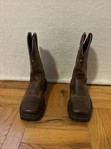 JUSTIN Womens Composite Toe Work Boot Sz 6 1/2B Rugged Stampede WKL4664 - Picture 1 of 15