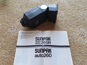 Sunpak Auto 260 Flash. with Manual. Tested and working. - Picture 1 of 4