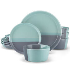 vancasso ADNE Dinnerware Set 12 Piece Stoneware Plates Bowls Set Service for 4