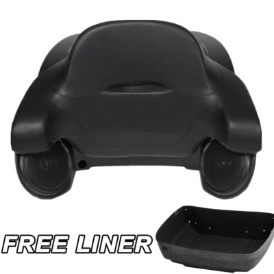 Black King Trunk Backrest Pad & Speakers Fit For Harley Electra Road Glide 14-25 - Image 1 of 4