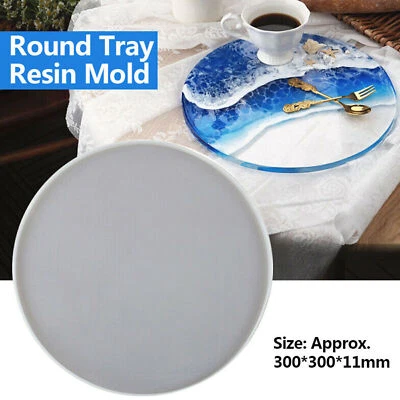 Bandeja redonda Ocean tabla de cortar montaña rusa resina fundición silicona epoxi molde de frutas Foto 1 de 4