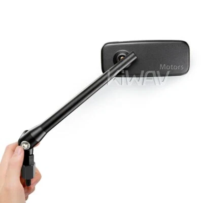 Par de espejos retrovisores negros tintados antirreflejo convexos se adaptan a la Vespa GTS GTV más moderna Foto 1 de 4