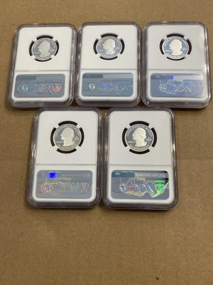 2010 S Silver Quarter Set NGC PF 70 ultra cameo  - Image 1 of 2
