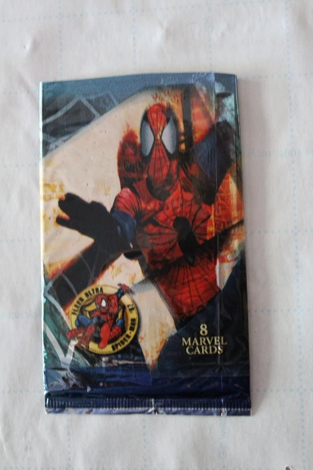 Skybox Fleer Ultra Spider Man 1997 paquete envolvente y 8 tarjetas ver foto Foto 1 de 1
