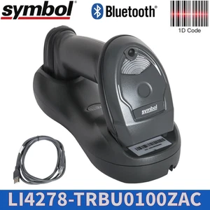 Zebra LI4278-TRBU0100ZAC Wireless Bluetooth USB Barcode Scanner w/Cradle Cable - Picture 1 of 11
