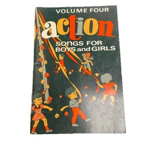 Canciones de acción para niños y niñas volumen 4 libro de partituras Singspriation 1955 - Imagen 1 de 6